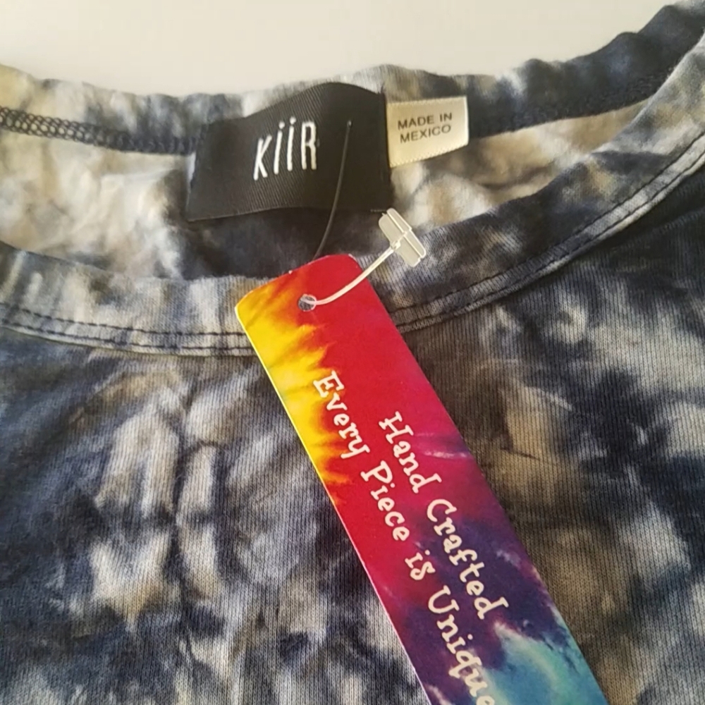 Kiir Navy Tie Dye Shirt M - Picture 5 of 9
